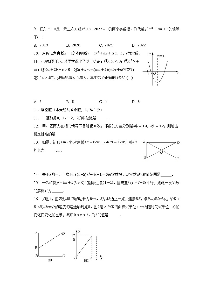 2022-2023学年福建省福州市鼓楼区教育学院附中八年级（下）期末数学试卷（含解析）第2页