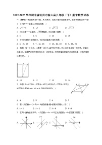 2022-2023学年河北省沧州市盐山县八年级（下）期末数学试卷（含解析）