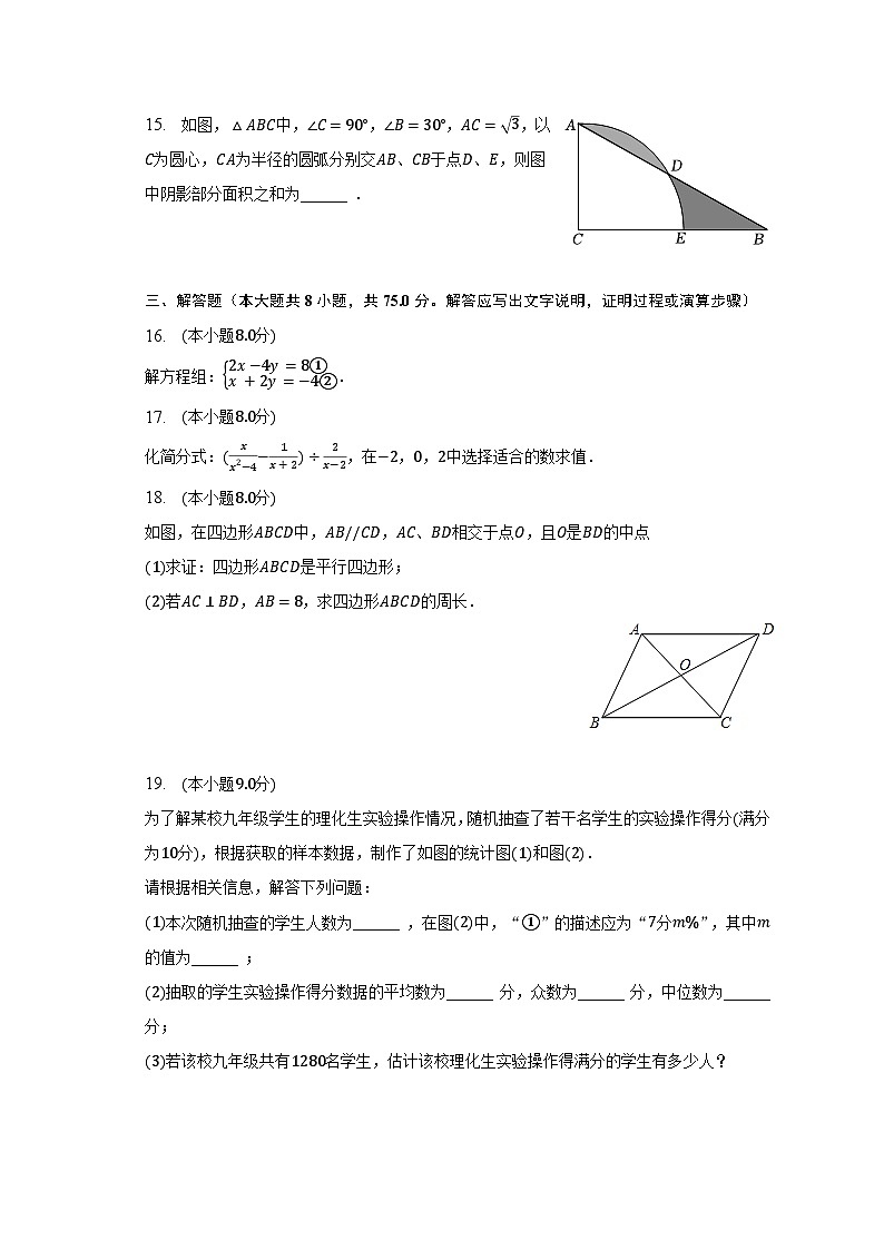 2023年广东省肇庆市封开县中考数学二模试卷（含解析）03