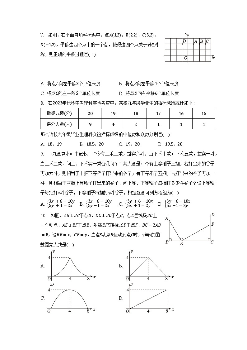 2023年湖南省长沙市长沙县中考数学三模试卷（含解析）第2页