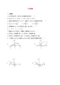 初中数学北师大版九年级下册1 二次函数当堂达标检测题