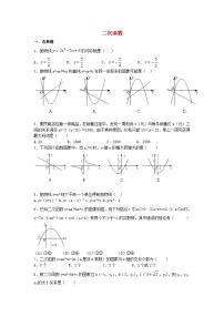 北师大版九年级下册1 二次函数当堂检测题