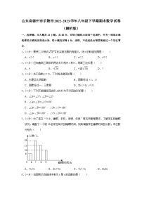 山东省德州市乐陵市2022-2023学年八年级下学期期末数学试卷（含答案）