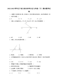 2022-2023学年辽宁省大连市沙河口区七年级（下）期末数学试卷（含解析）