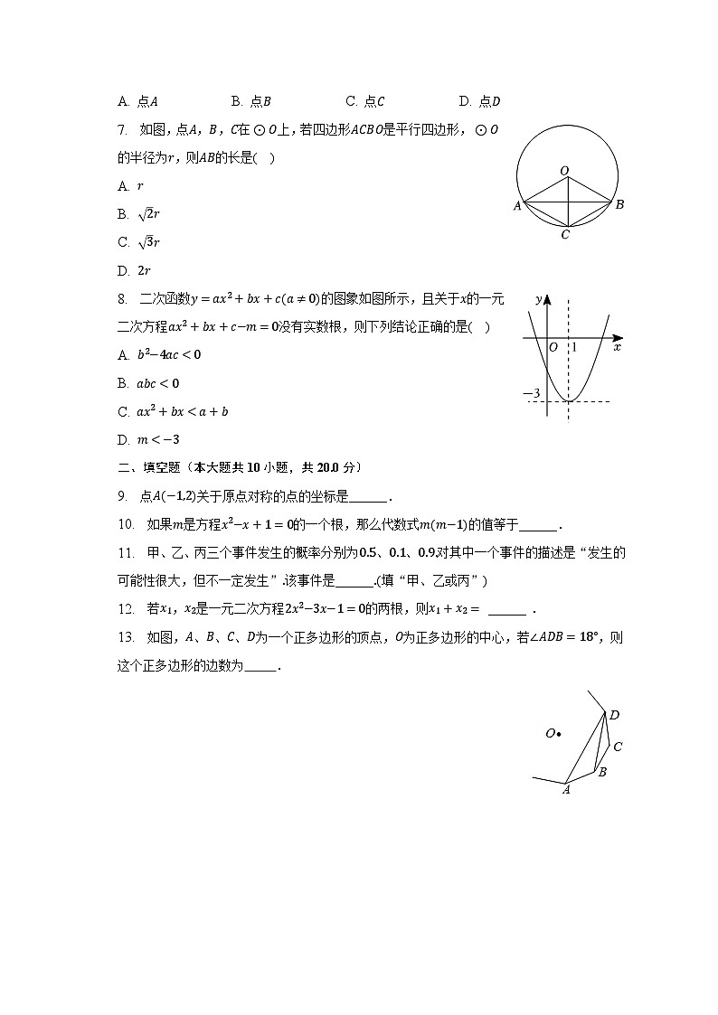 2022-2023学年青海省西宁市九年级（上）期末数学试卷（含解析）第2页
