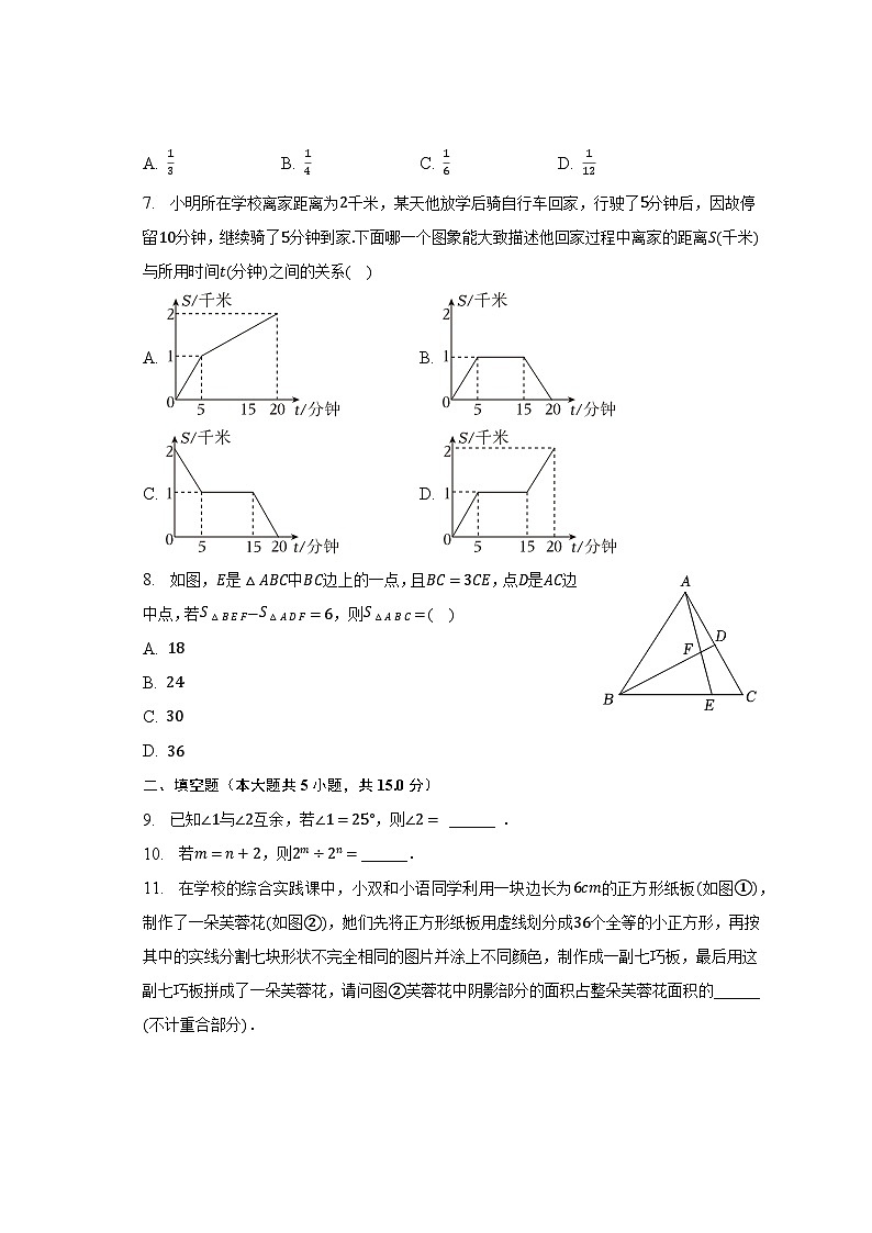 2022-2023学年陕西省西安市七年级（下）期末数学试卷（含解析）第2页