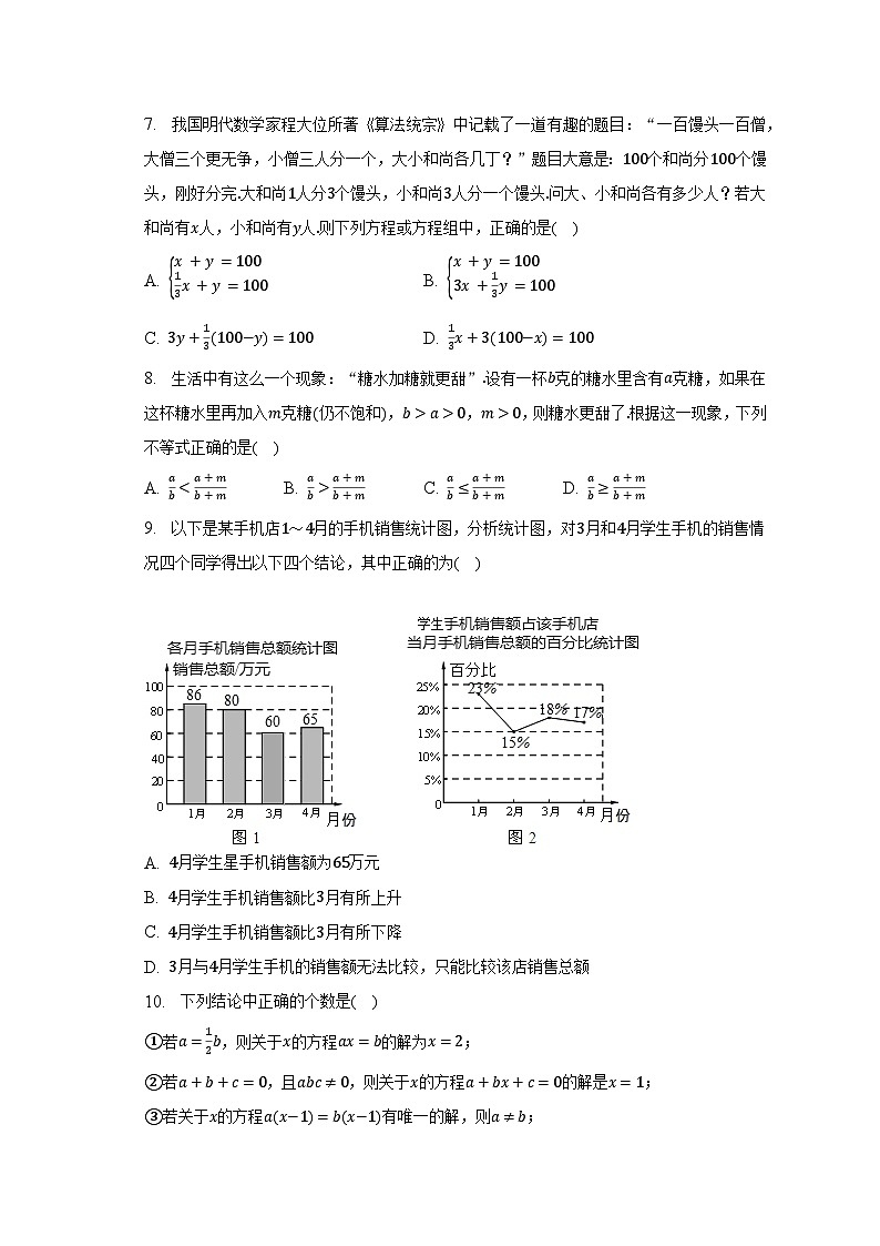 2022-2023学年福建省厦门一中七年级（下）期末数学试卷（含解析）02
