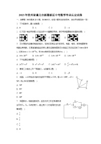 2023年贵州省遵义市新蒲新区中考数学毕业认定试卷（含解析）