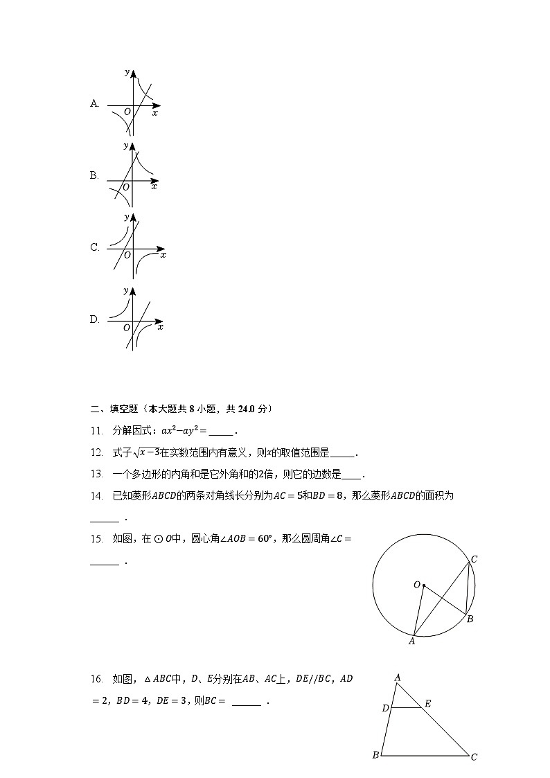 2023年湖南省邵阳市隆回县中考数学二模试卷（含解析）02