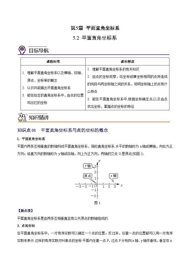 5.2 平面直角坐标系-八年级数学上册同步精品讲义（苏科版）01