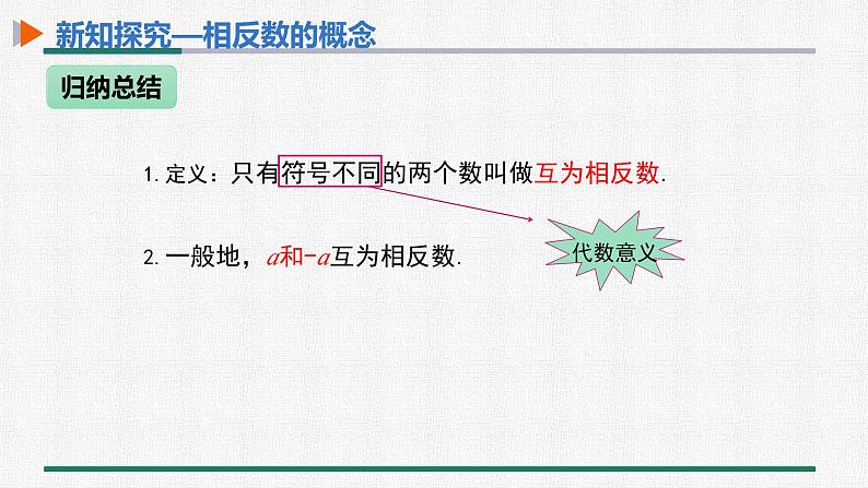 1.2.3 相反数 课件 人教版数学七年级上册07