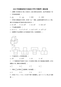 2023年海南省东方市港务中学中考数学三模试卷（含解析）