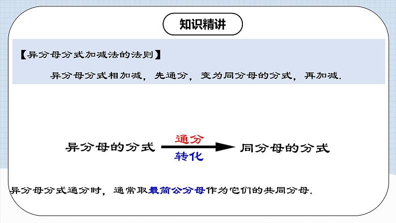 15.2.3 《分式的加减》课件+教案+导学案+分层练习（含教师+学生版和教学反思）08