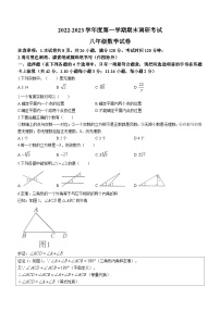 河北省保定市清苑区2022-2023学年八年级上学期期末数学试题（含答案）