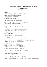 河南省驻马店市确山县2022-2023学年八年级下学期3月月考数学试题（含答案）