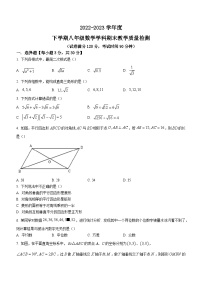 辽宁省营口市大石桥市2022-2023学年八年级下学期期末数学试题（含答案）