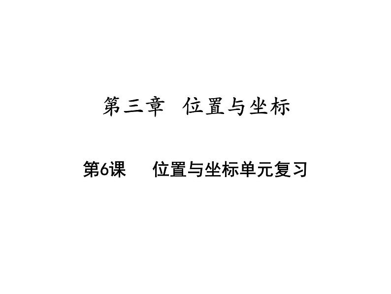 第三章位置与坐标单元复习-(北师大)课件PPT第1页