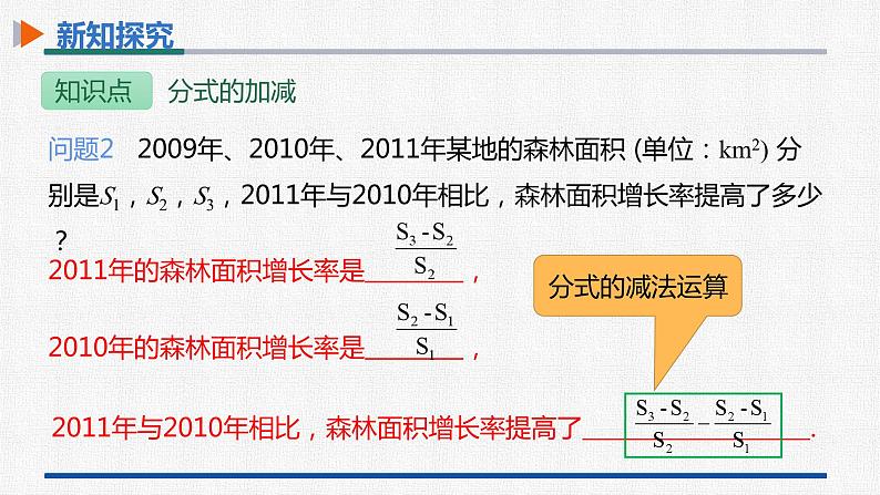 15.2.2第1课时分式的加减 课件 人教版数学八年级上册07