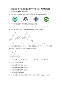 2022-2023学年江苏省连云港市八年级（上）期中数学试卷