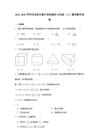 河北省石家庄市栾城区2022-2023学年七年级（上）期末数学试卷