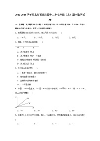 河北省石家庄四十二中2022-2023学年七年级（上）期末数学试卷