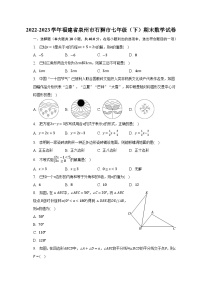 2022-2023学年福建省泉州市石狮市七年级（下）期末数学试卷（含解析）