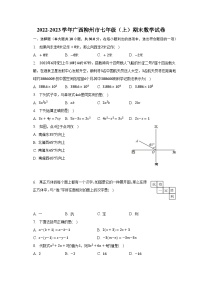 2022-2023学年广西柳州市七年级（上）期末数学试卷（含解析）