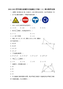 2022-2023学年湖北省襄阳市保康县八年级（上）期末数学试卷（含解析）