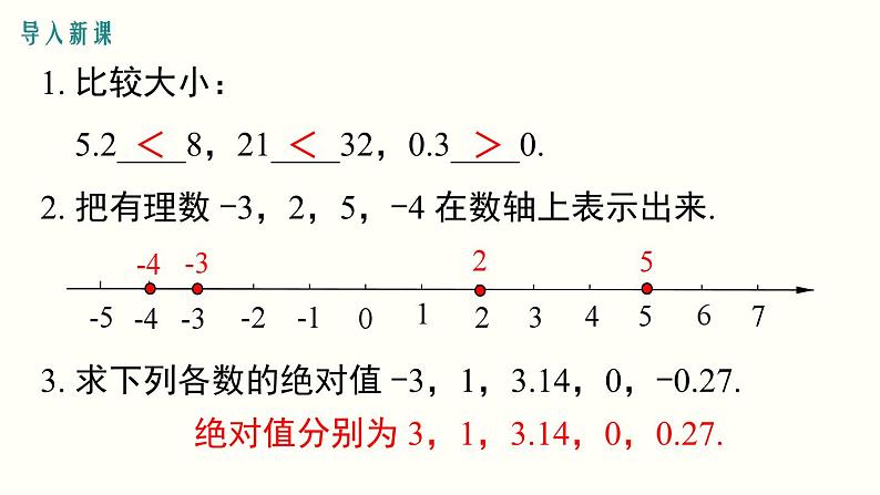 1.2.4 第2课时 有理数大小的比较 人教版七年级数学上册参考课件第2页