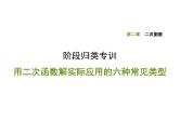 用二次函数解实际应用的六种常见类型课件PPT