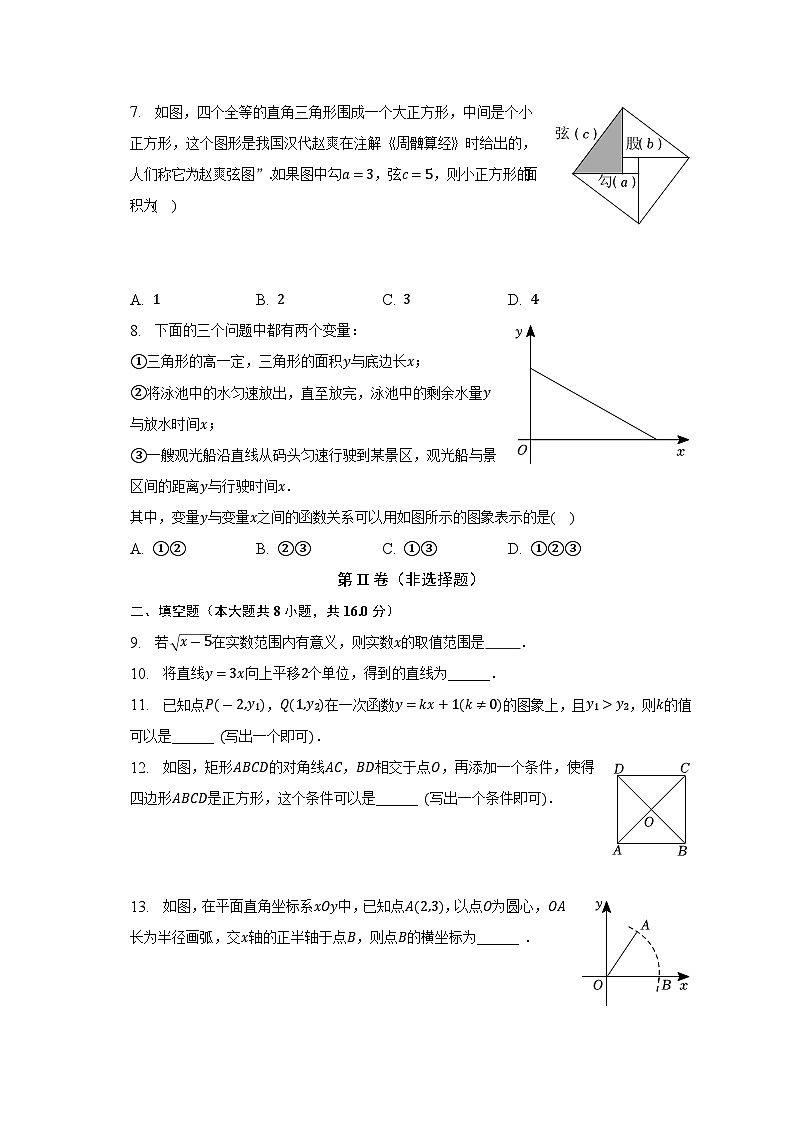 北京市燕山区2022-2023学年八年级下学期期末数学试卷（含答案）02