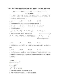 新疆维吾尔自治区昌吉回族自治州昌吉市2022-2023学年八年级下学期6月期末数学试题（含答案）