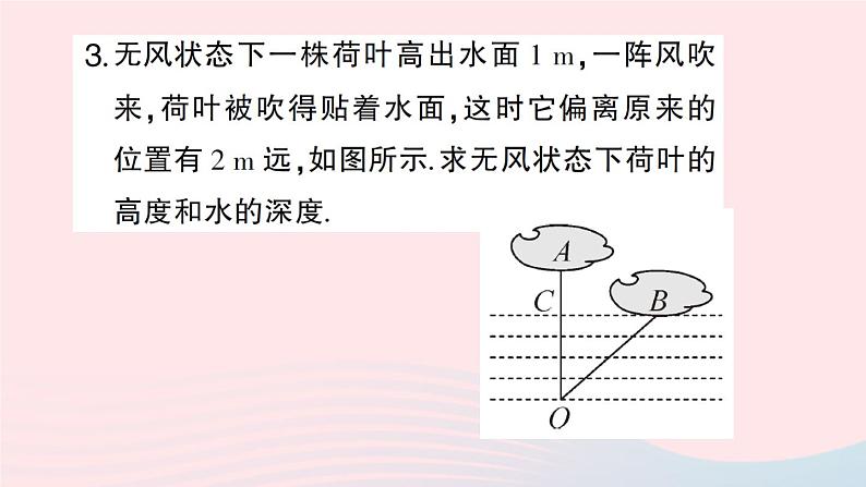 2023八年级数学下册第18章勾股定理专题训练八利用勾股定理构建方程作业课件新版沪科版06