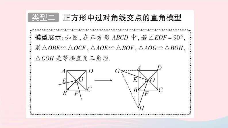 2023八年级数学下册第19章四边形专题训练十四与正方形有关的四个常考模型作业课件新版沪科版06