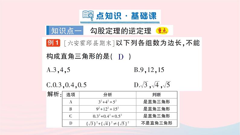 2023八年级数学下册第18章勾股定理18.2勾股定理的逆定理作业课件新版沪科版02