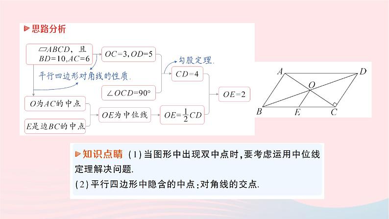 2023八年级数学下册第19章四边形19.2平行四边形第4课时三角形的中位线作业课件新版沪科版第6页