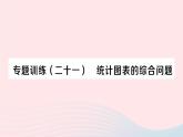 2023八年级数学下册第20章数据的初步分析专题训练二十一统计图表的综合问题作业课件新版沪科版