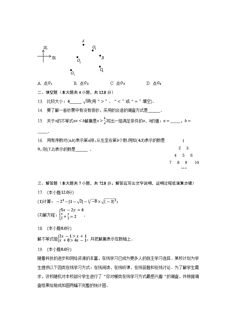 山东省临沂市兰陵县2022-2023学年下学期七年级期末数学试卷（含答案）第3页