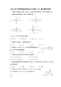 2022-2023学年陕西省西安市八年级（下）期末数学试卷（含解析）