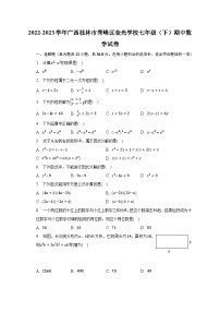 2022-2023学年广西桂林市秀峰区奎光学校七年级（下）期中数学试卷（含解析）