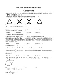 江苏省徐州市沛县2022-2023学年八年级下学期期末数学试题（含答案）