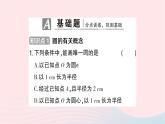 2023九年级数学下册第24章圆24.2圆的基本性质第1课时圆的有关概念及点与圆的位置关系作业课件新版沪科版