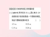 2023九年级数学下册第24章圆24.7弧长与扇形面积第2课时圆锥的侧面展开图作业课件新版沪科版