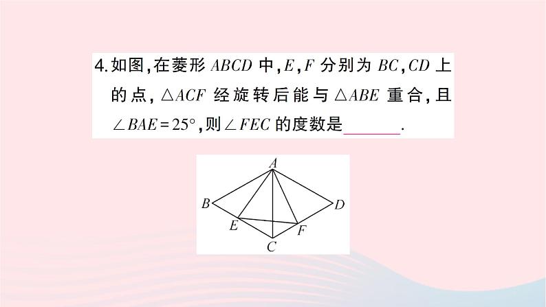 2023九年级数学下册第24章圆专题训练二利用旋转进行计算作业课件新版沪科版第5页