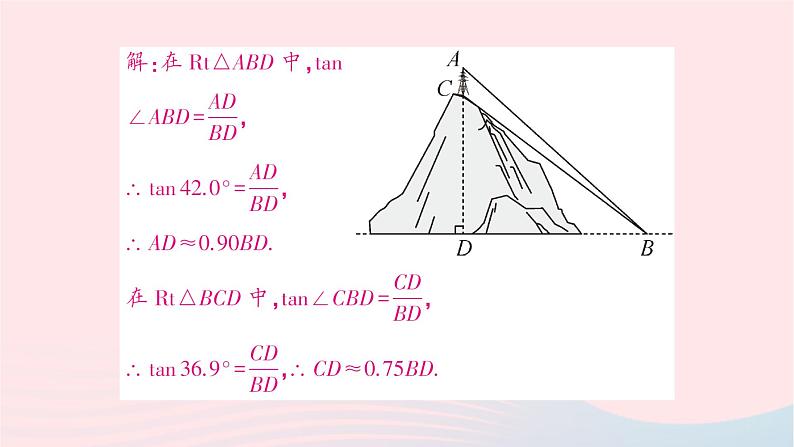 2023九年级数学下册题型5解直角三角形的应用作业课件新版沪科版03