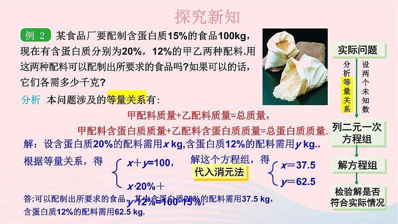 2023七年级数学下册第1章二元一次方程组1.3二元一次方程组的应用第1课时用二元一次方程组解决较为简单的实际问题上课课件新版湘教版第5页