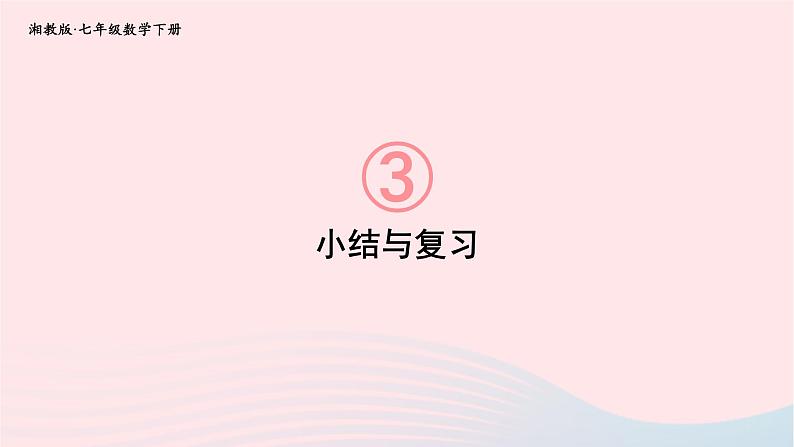 2023七年级数学下册第3章因式分解小结与复习上课课件新版湘教版第1页