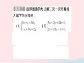 2023七年级数学下册第1章二元一次方程组专题训练一解二元一次方程组作业课件新版湘教版