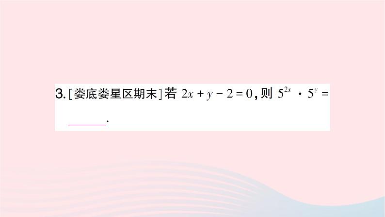 2023七年级数学下册第2章整式的乘法专题训练三幂的运算法则的综合运用作业课件新版湘教版03