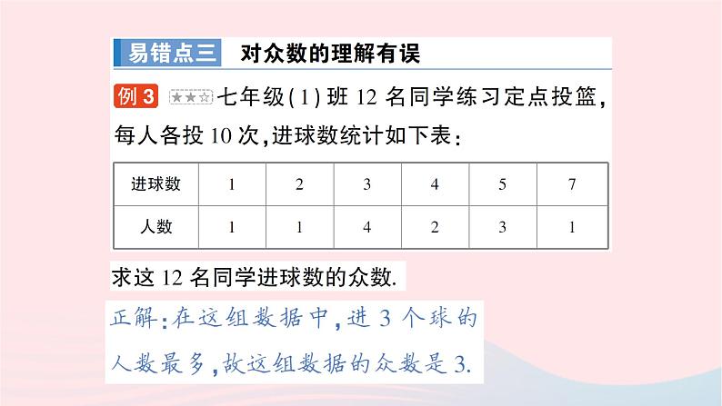 2023七年级数学下册第6章数据的分析本章易错易混专项讲练作业课件新版湘教版第6页